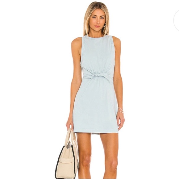 L*SPACE Seaview Mini Dress - Sky Blue |sz Medium | Sleeveless Beach Coverup - Picture 11 of 12